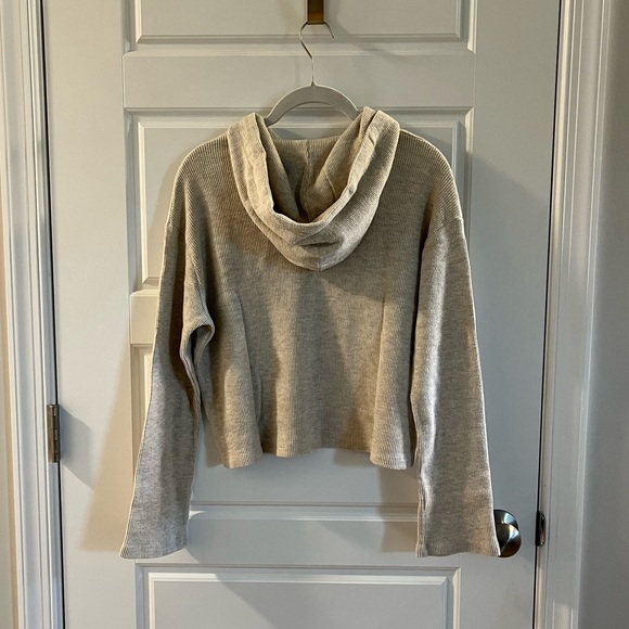 Monrow Thermal Cropped Hoodie - Picture 5 of 7